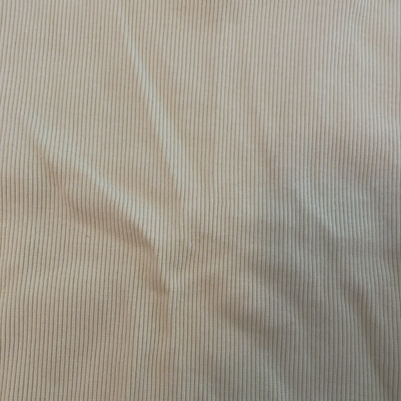 Yellow Ribbed Crop Top - Picture 2 of 3